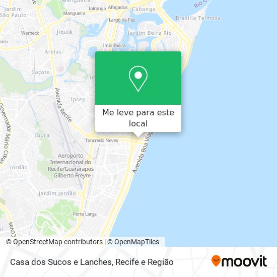 Casa dos Sucos e Lanches mapa