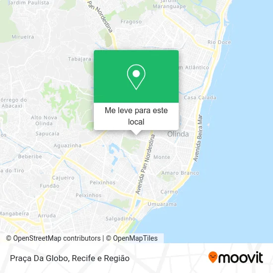 Praça Da Globo mapa
