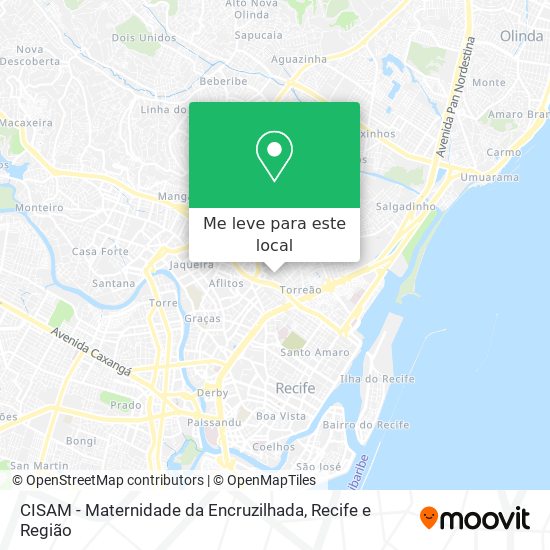 CISAM - Maternidade da Encruzilhada mapa
