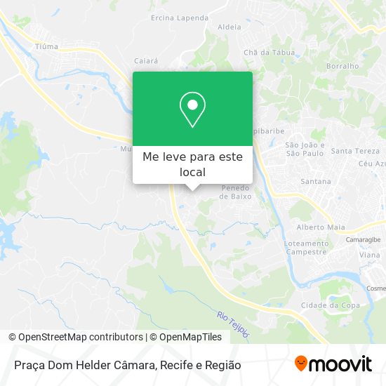 Praça Dom Helder Câmara mapa