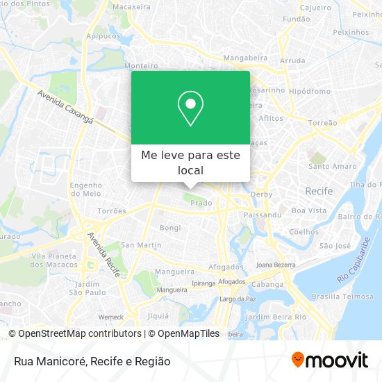 Rua Manicoré mapa
