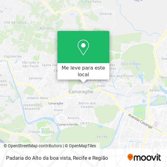 Padaria do Alto da boa vista mapa