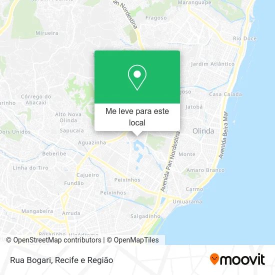 Rua Bogari mapa