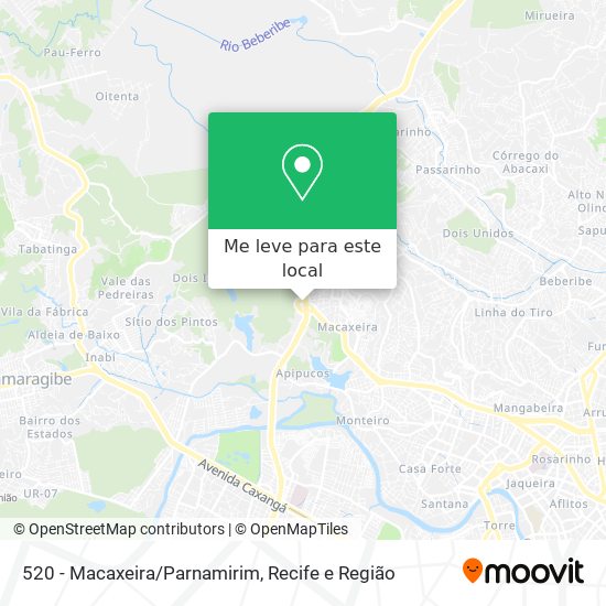 520 - Macaxeira/Parnamirim mapa