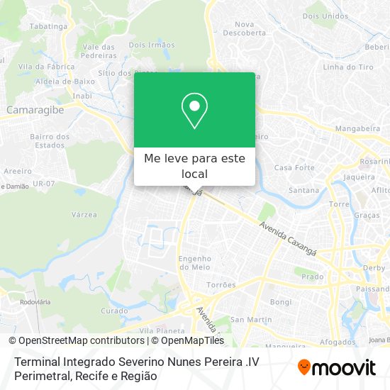 Terminal Integrado Severino Nunes Pereira .IV Perimetral mapa