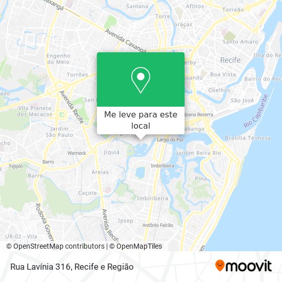 Rua Lavínia 316 mapa