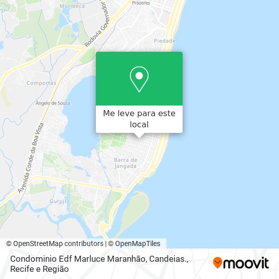 Condominio Edf Marluce Maranhão, Candeias. mapa