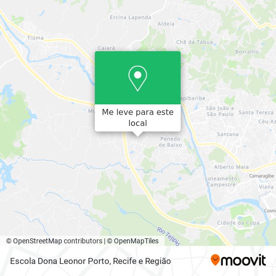 Escola Dona Leonor Porto mapa