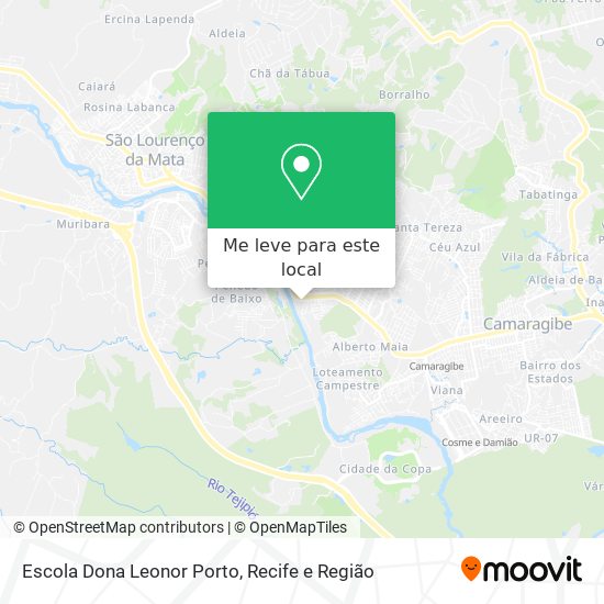 Escola Dona Leonor Porto mapa