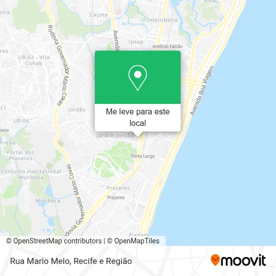 Rua Mario Melo mapa
