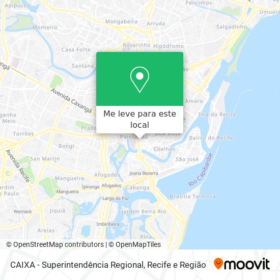 CAIXA - Superintendência Regional mapa