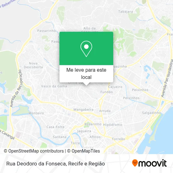 Rua Deodoro da Fonseca mapa