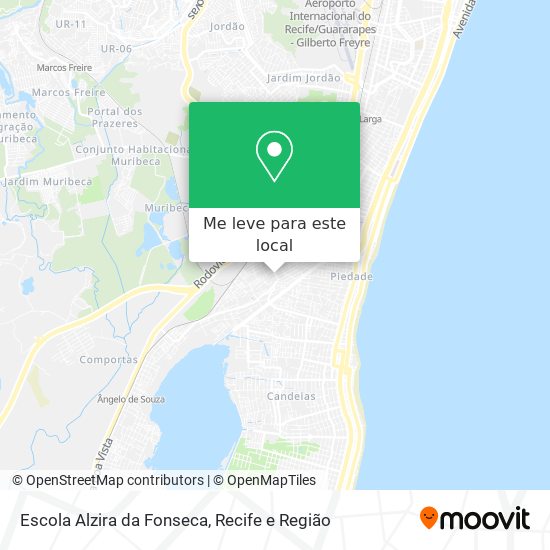 Escola Alzira da Fonseca mapa