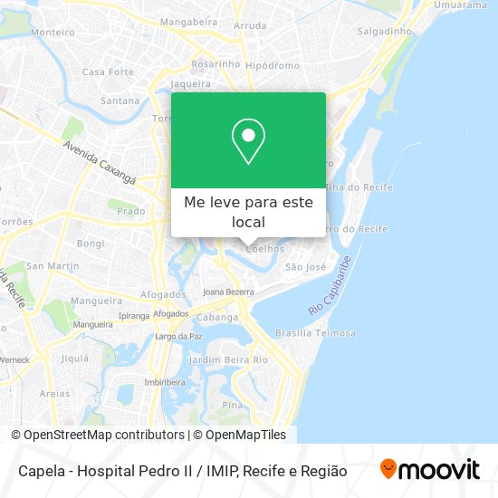 Capela - Hospital Pedro II / IMIP mapa