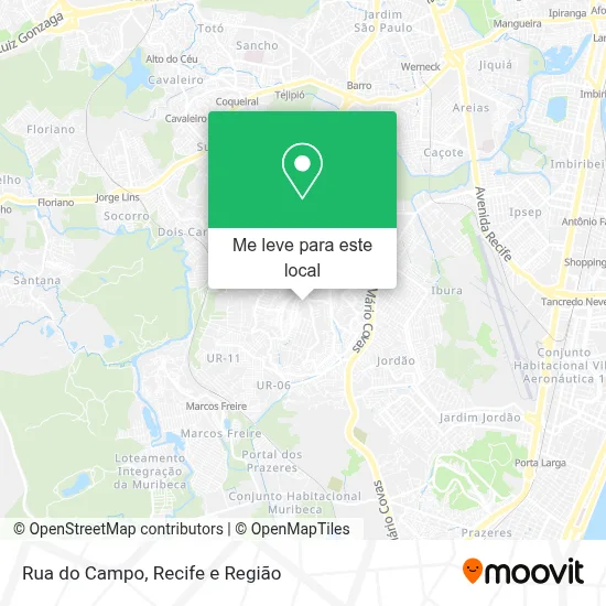 Rua do Campo mapa
