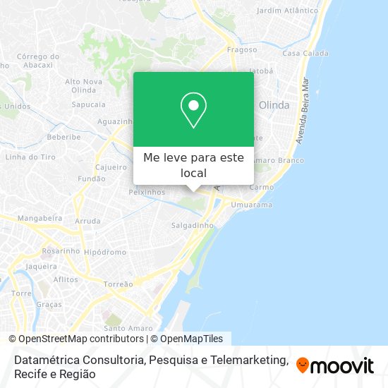 Datamétrica Consultoria, Pesquisa e Telemarketing mapa