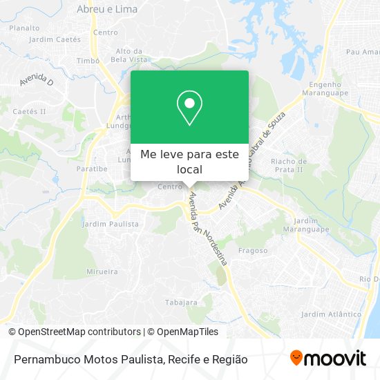 Pernambuco Motos Paulista mapa