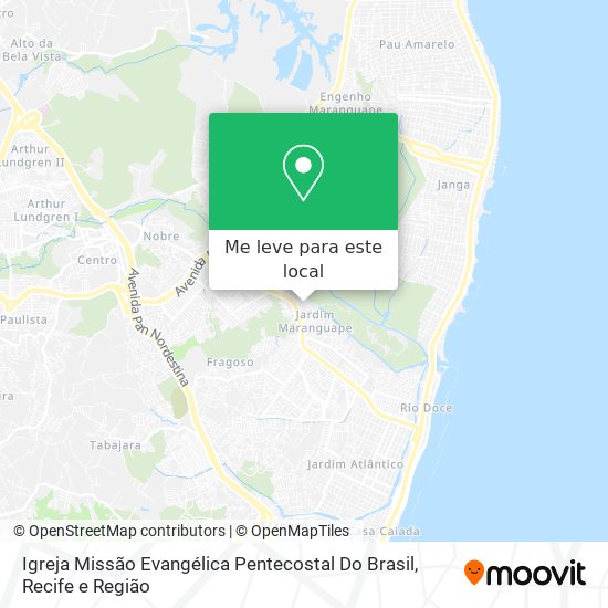 Igreja Missão Evangélica Pentecostal Do Brasil mapa