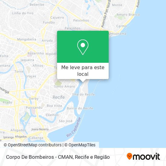 Corpo De Bombeiros - CMAN mapa