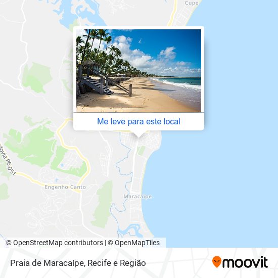 Praia de Maracaípe mapa