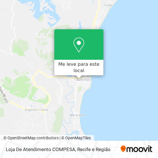 Loja De Atendimento COMPESA mapa