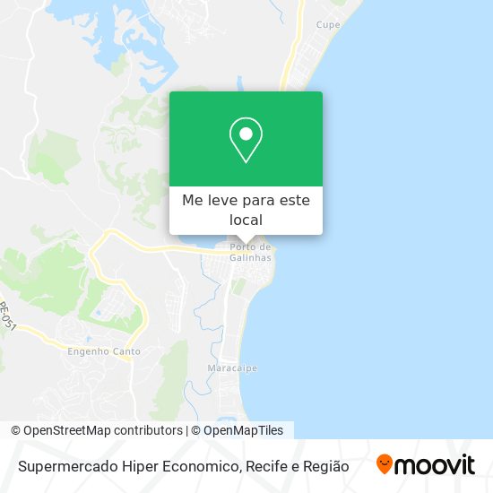 Supermercado Hiper Economico mapa
