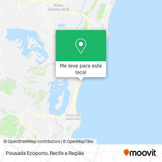 Pousada Ecoporto mapa