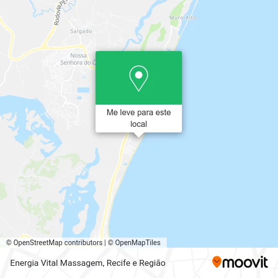 Energia Vital Massagem mapa