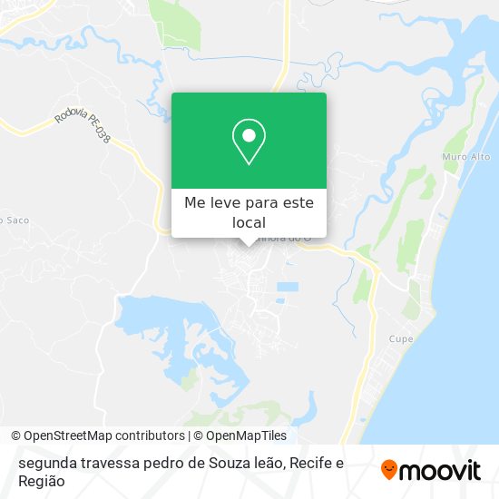 segunda travessa pedro de Souza leão mapa