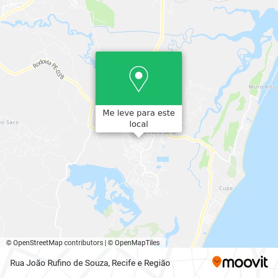 Rua João Rufino de Souza mapa
