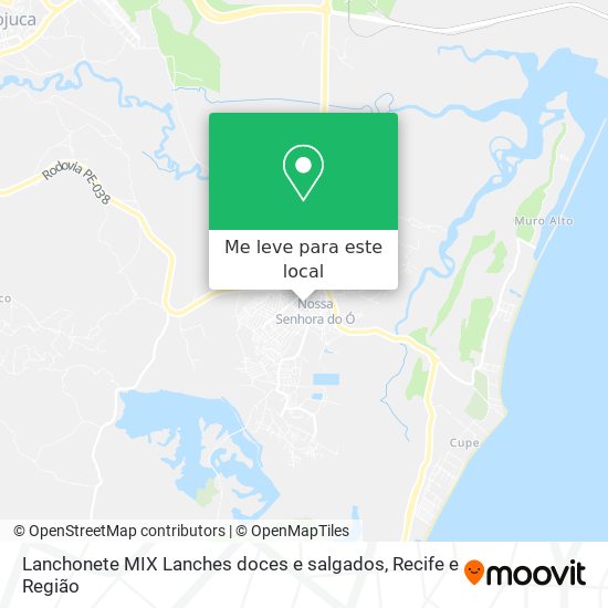 Lanchonete MIX Lanches doces e salgados mapa