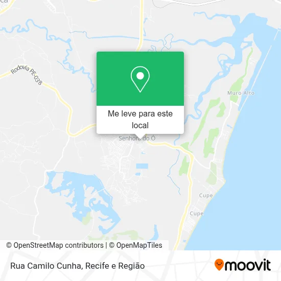 Rua Camilo Cunha mapa