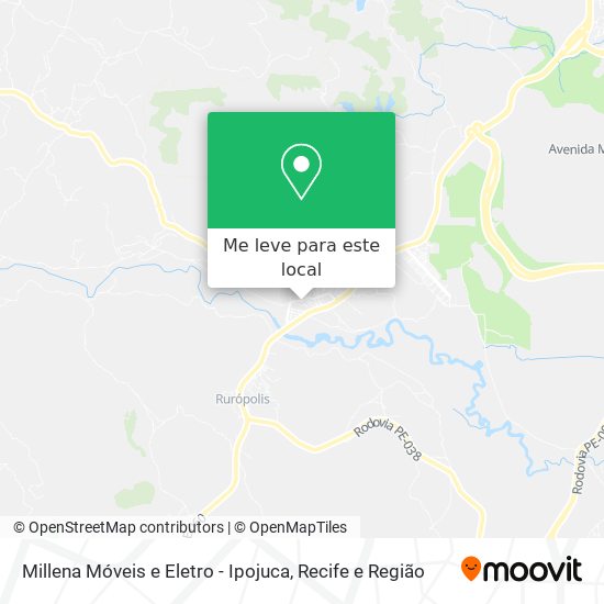 Millena Móveis e Eletro - Ipojuca mapa