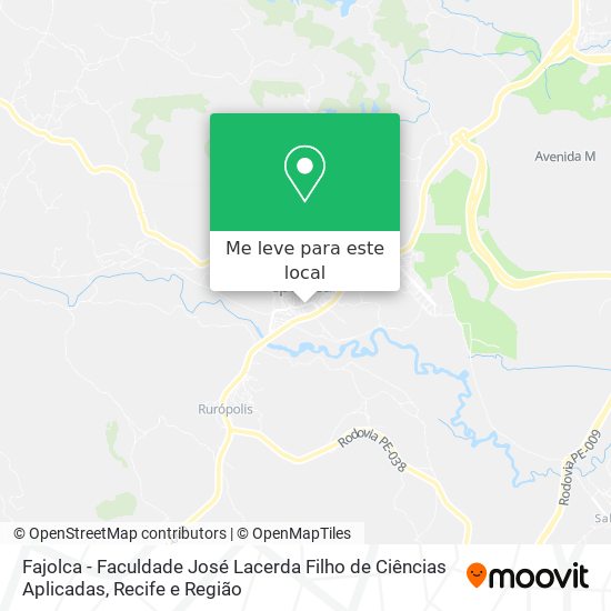 Fajolca - Faculdade José Lacerda Filho de Ciências Aplicadas mapa