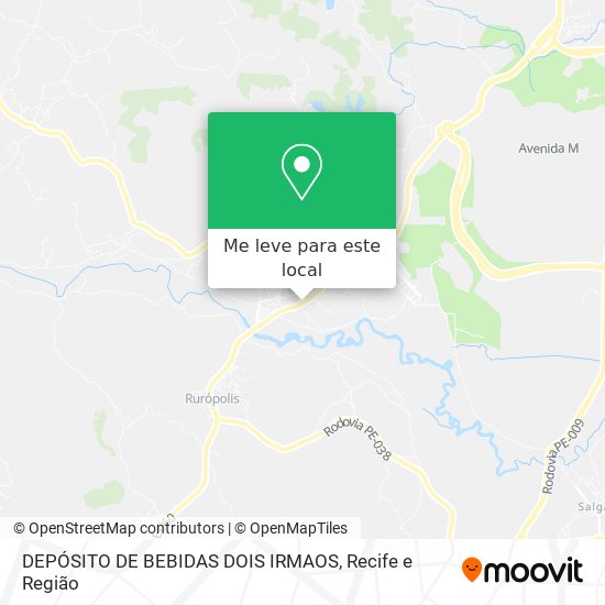 DEPÓSITO DE BEBIDAS DOIS IRMAOS mapa