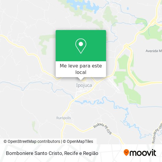Bomboniere Santo Cristo mapa