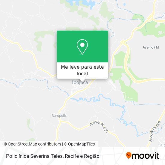 Policlínica  Severina Teles mapa