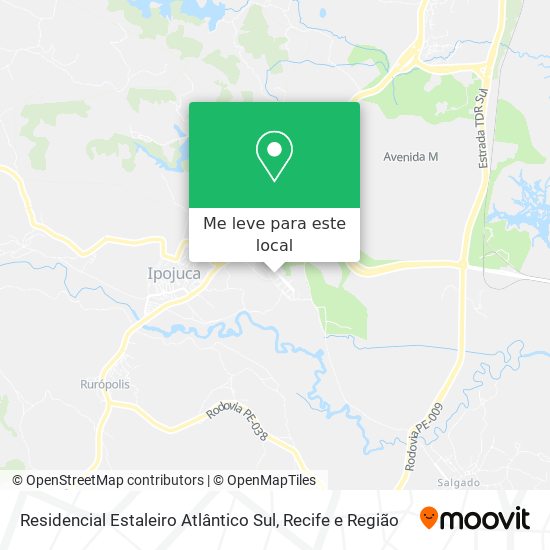 Residencial Estaleiro Atlântico Sul mapa