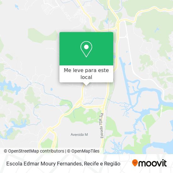 Escola Edmar Moury Fernandes mapa