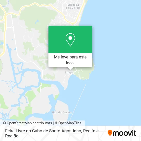 Feira Livre do Cabo de Santo Agostinho mapa