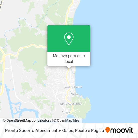 Pronto Socorro Atendimento- Gaibu mapa