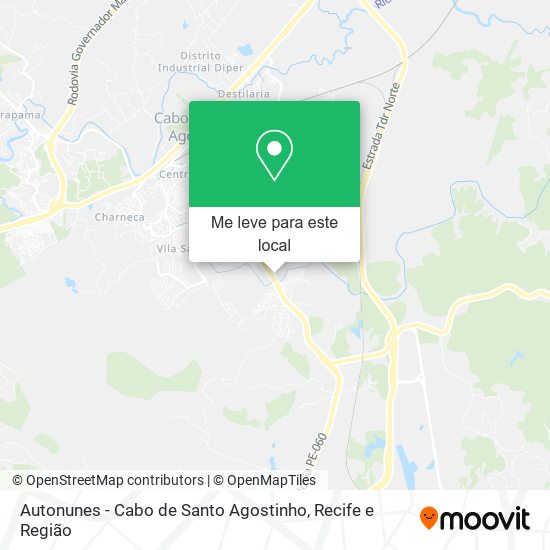 Autonunes - Cabo de Santo Agostinho mapa