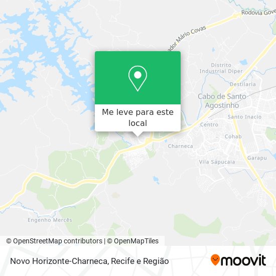 Novo Horizonte-Charneca mapa