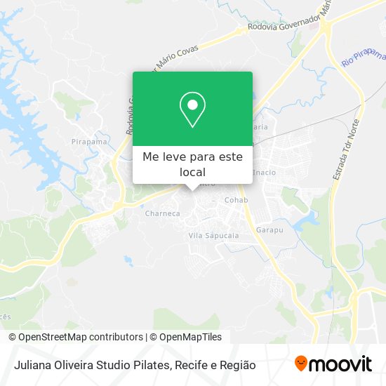 Juliana Oliveira Studio Pilates mapa