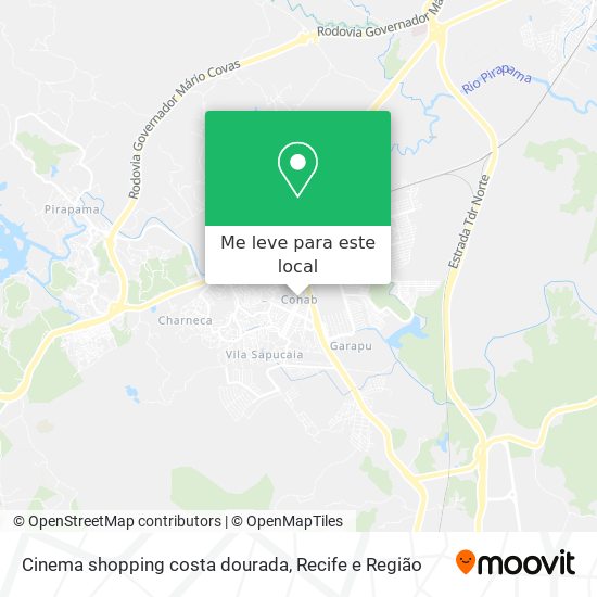 Cinema shopping costa dourada mapa