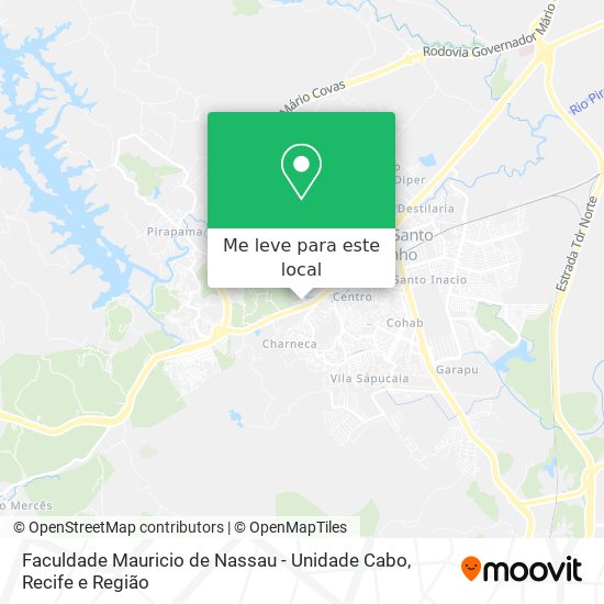Faculdade Mauricio de Nassau - Unidade Cabo mapa
