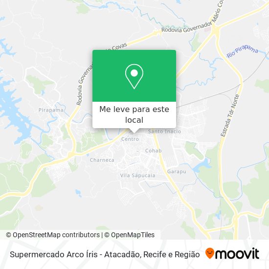 Supermercado Arco Íris - Atacadão mapa