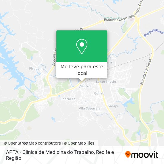 APTA - Clínica de Medicina do Trabalho mapa