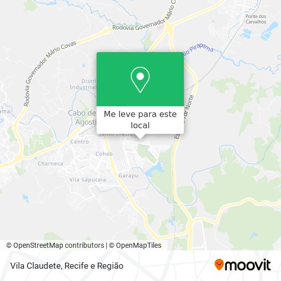 Vila Claudete mapa