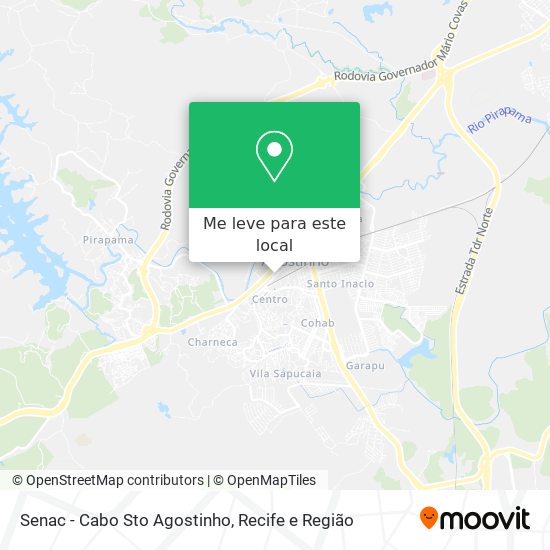 Senac - Cabo Sto Agostinho mapa